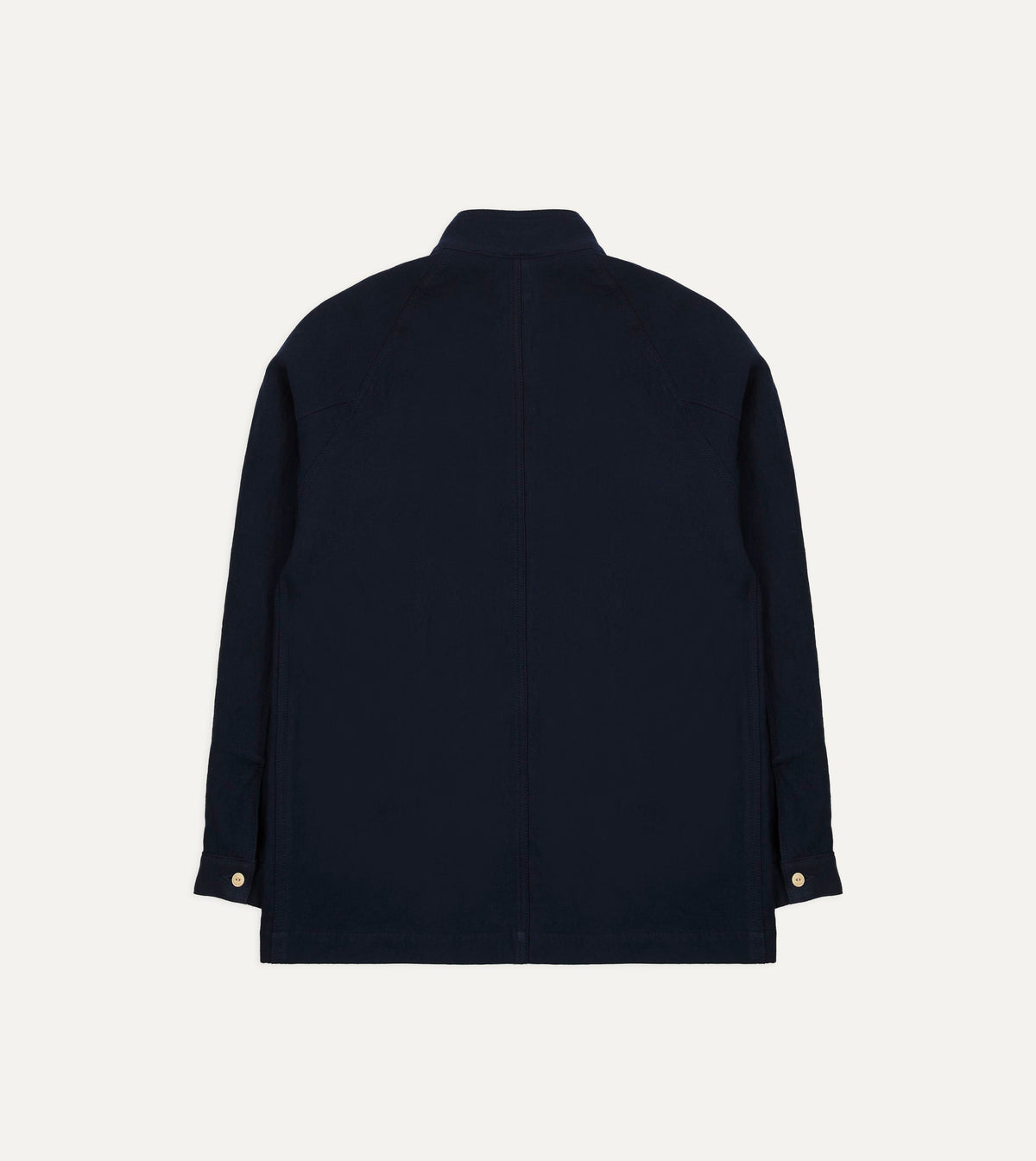 Navy Wool-Cotton Artist Chore Jacket