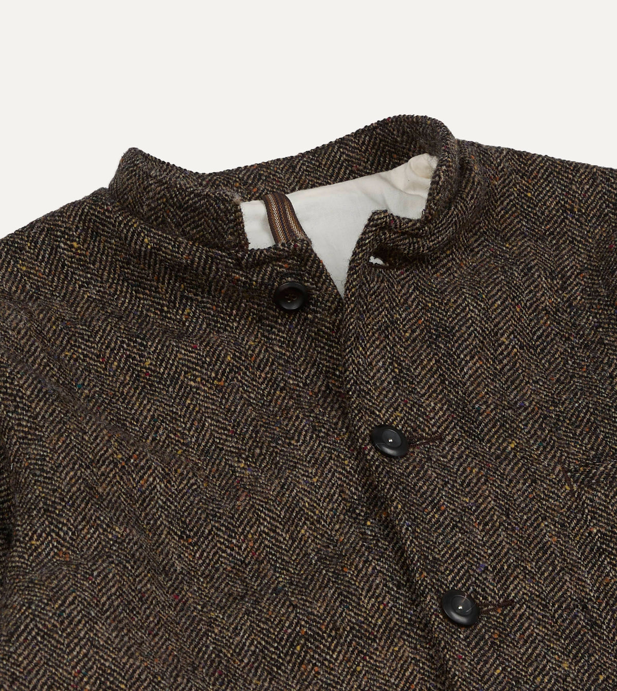 Brown Herringbone Tweed Woodward Jacket