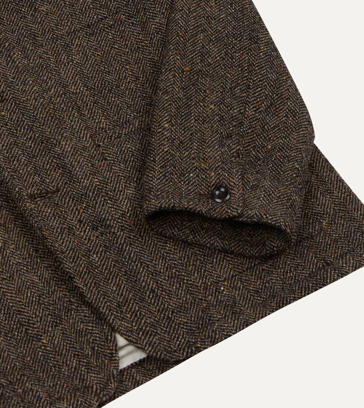 Brown Herringbone Tweed Woodward Jacket