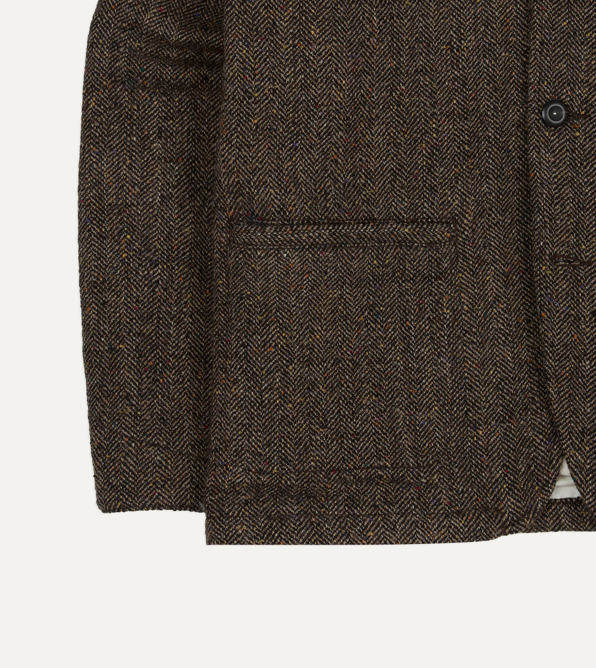 Brown Herringbone Tweed Woodward Jacket