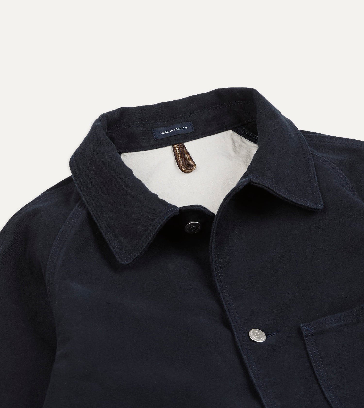 Navy Moleskin Raglan Work Coat