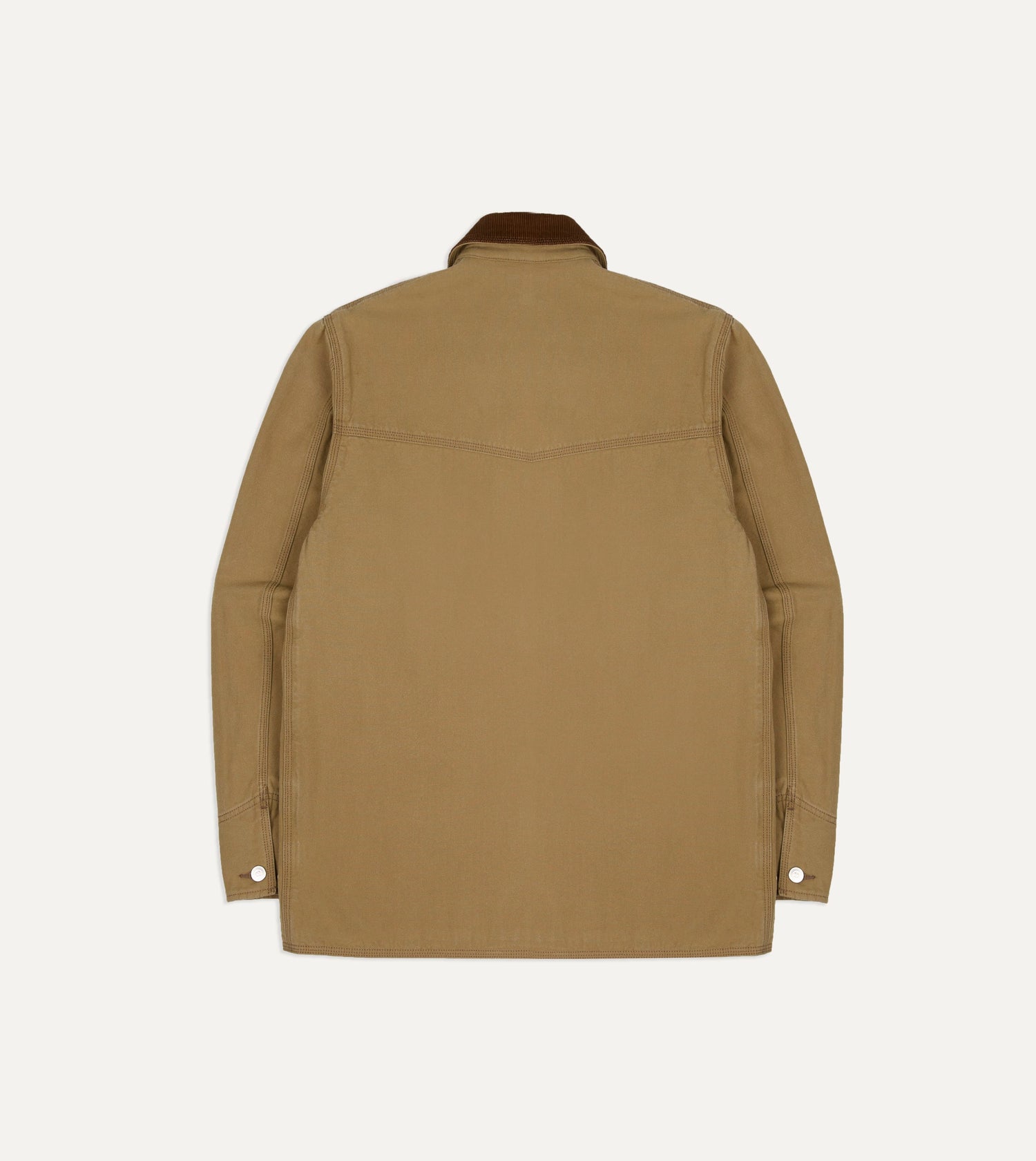 Brown Cotton Canvas Western Chore Jacket