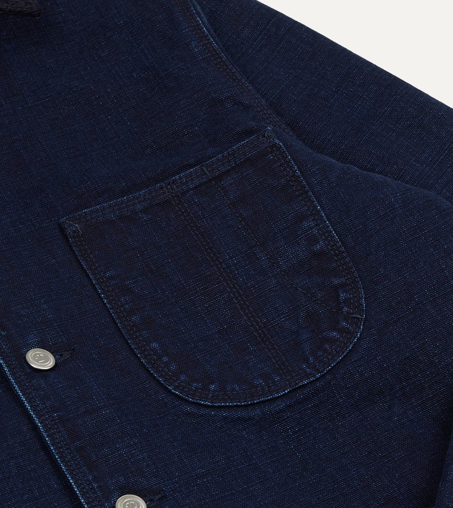 Indigo Denim Lined Chore Jacket
