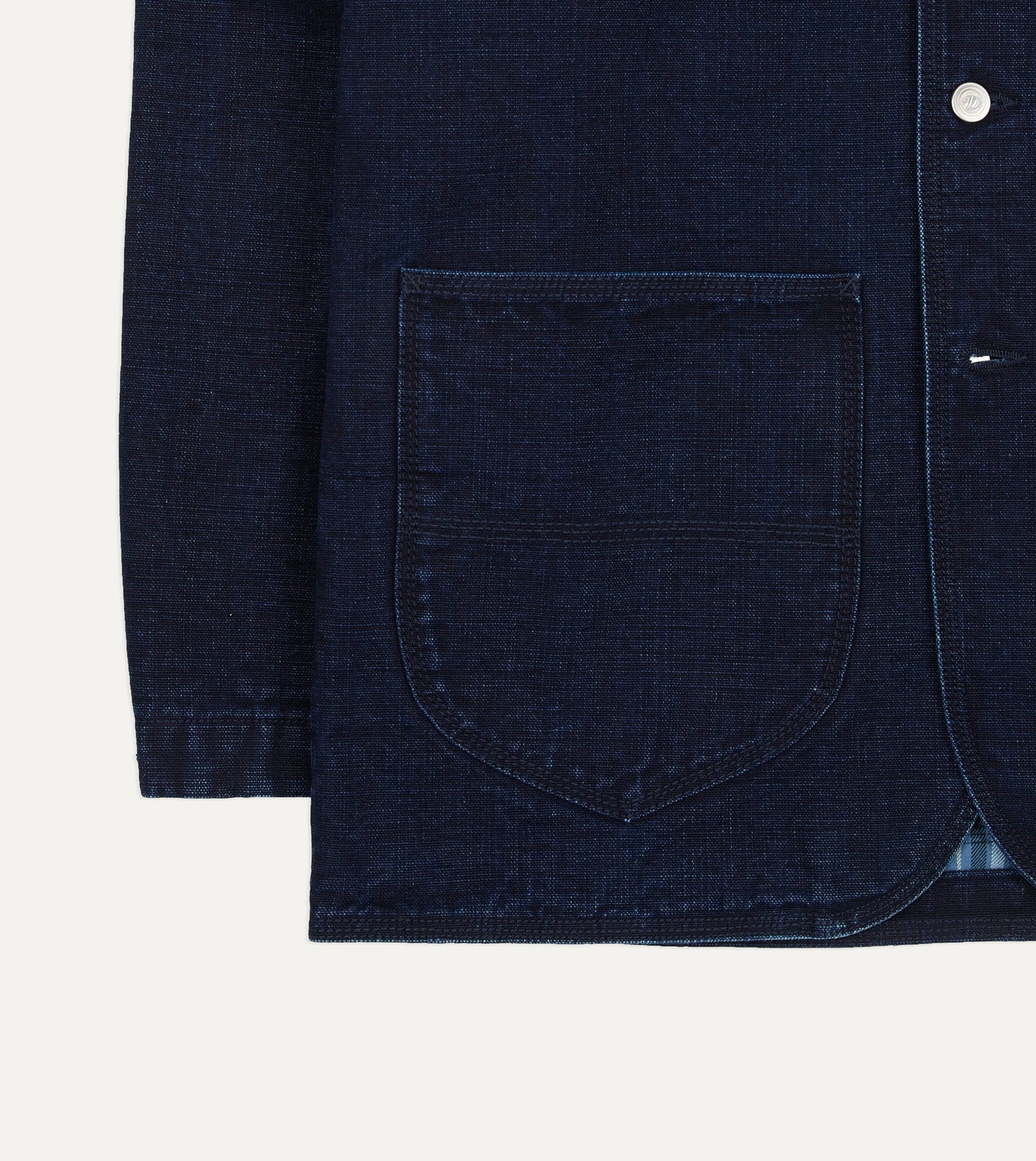 Indigo Denim Lined Chore Jacket