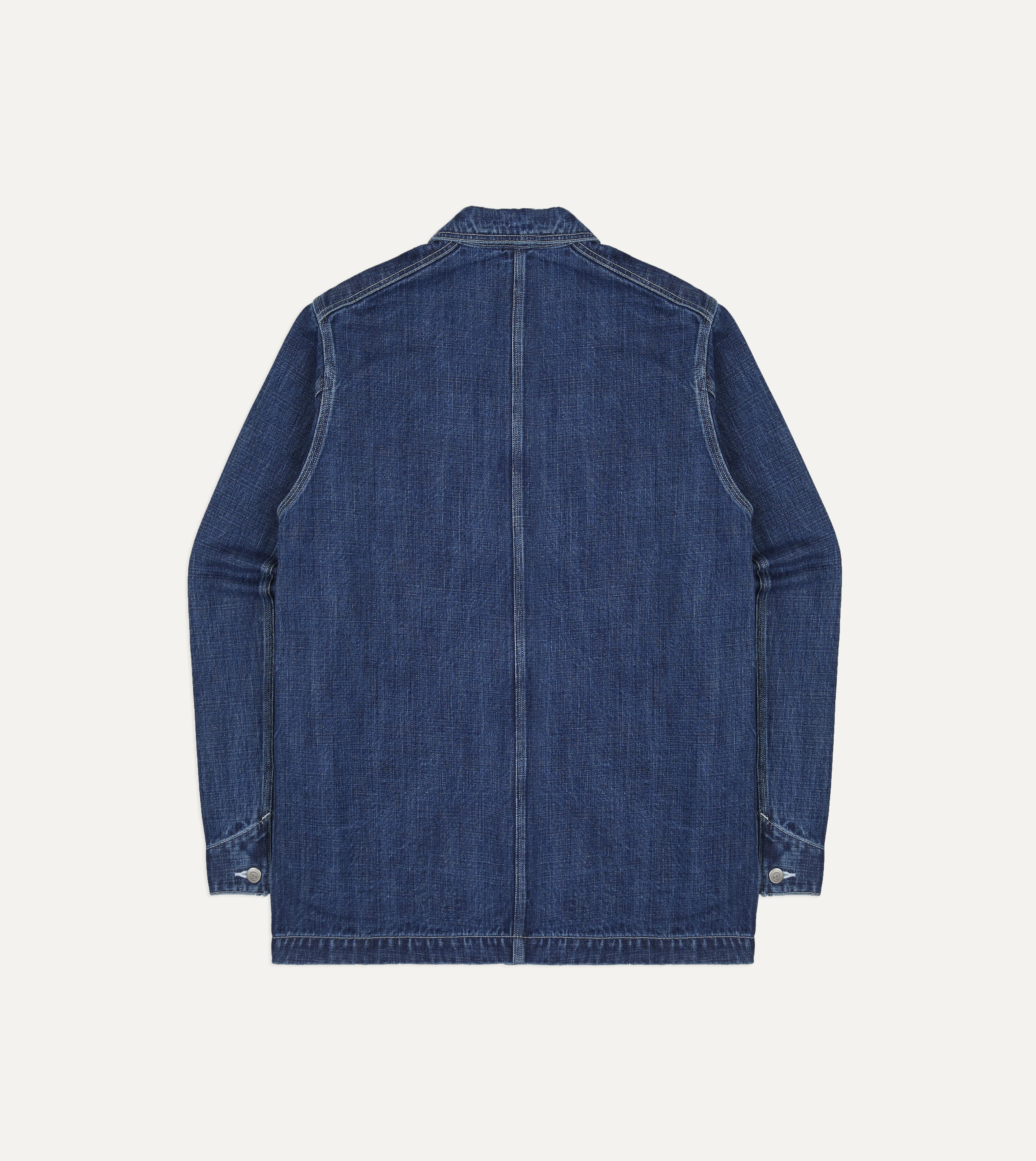 BEAMS F & Drake’s Vintage Blue Selvedge Denim Five-Pocket Chore Jacket