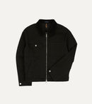 Drake's by A. Levine Black Cotton Trucker Jacket
