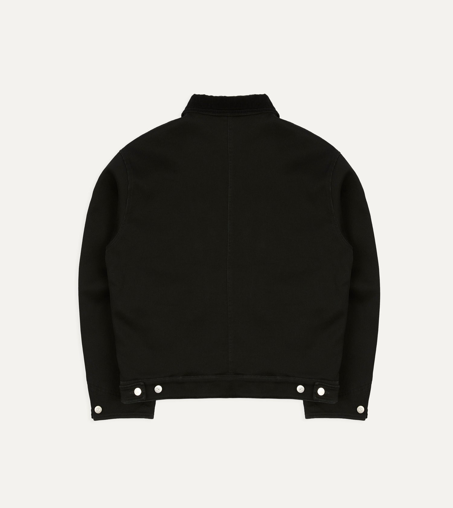 Drake's by A. Levine Black Cotton Trucker Jacket