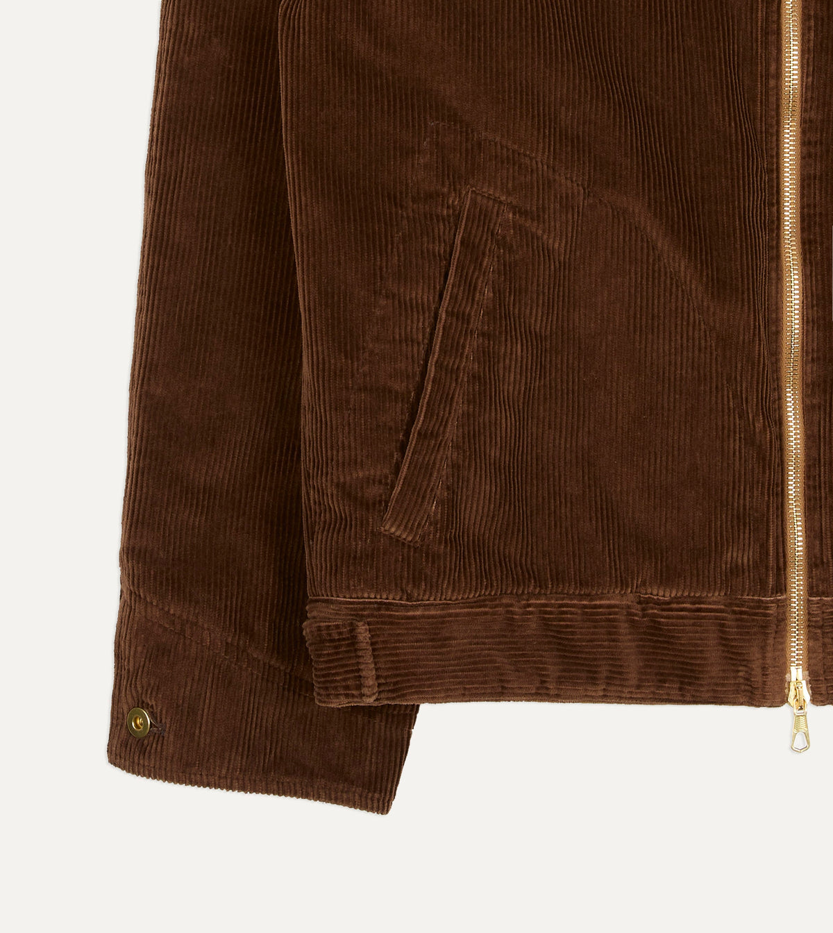 Tobacco Corduroy Trucker Jacket
