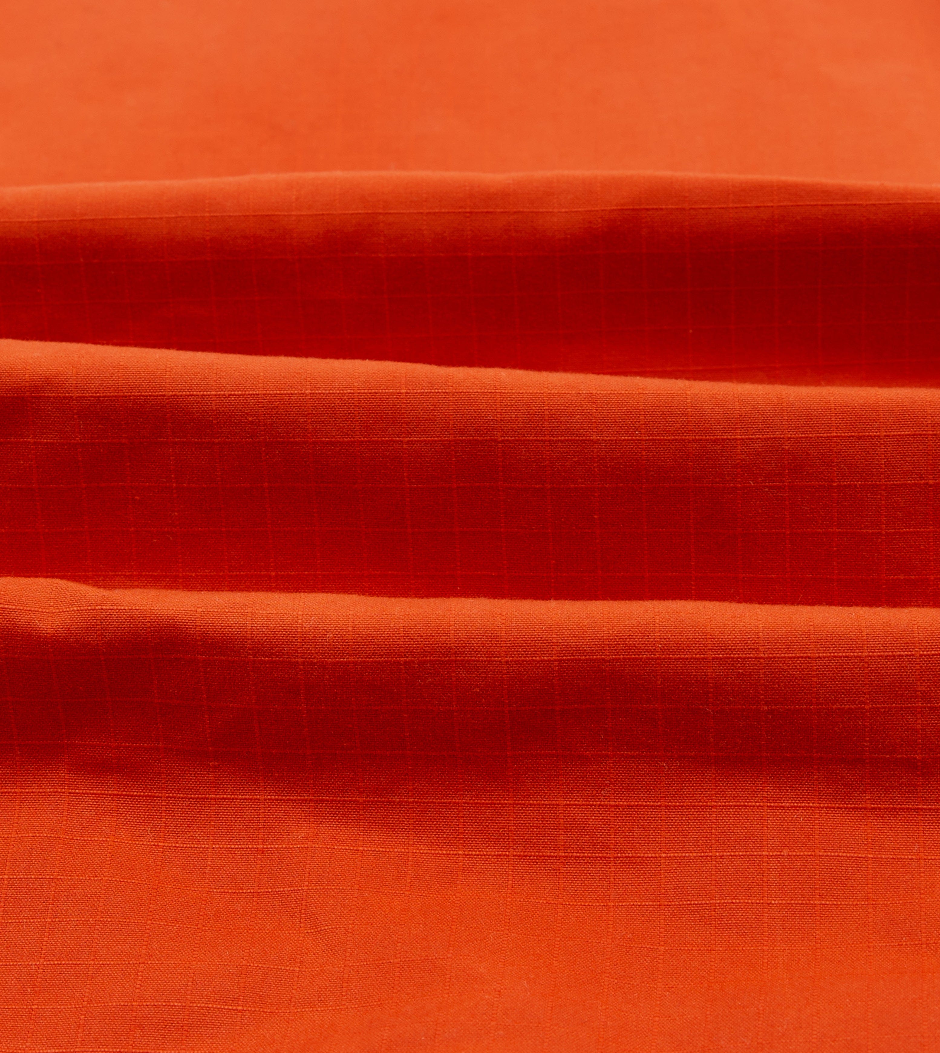 Orange Waxed Ripstop Cotton Wader Jacket