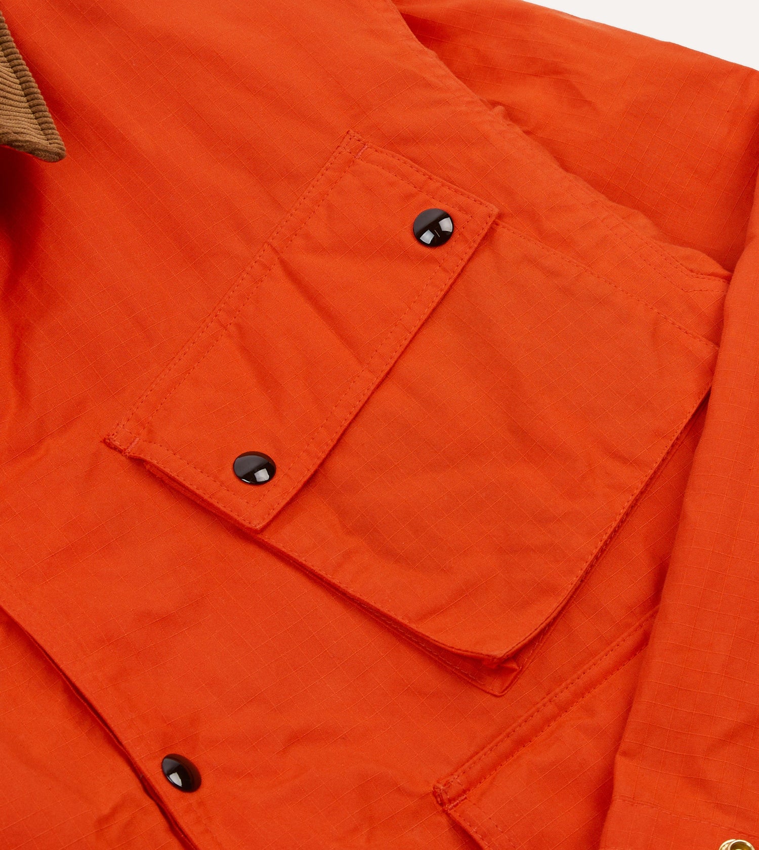 Orange Waxed Cotton Wader Jacket