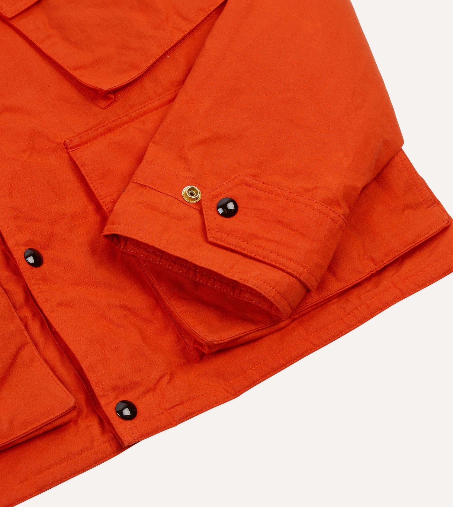 Orange Waxed Cotton Wader Jacket