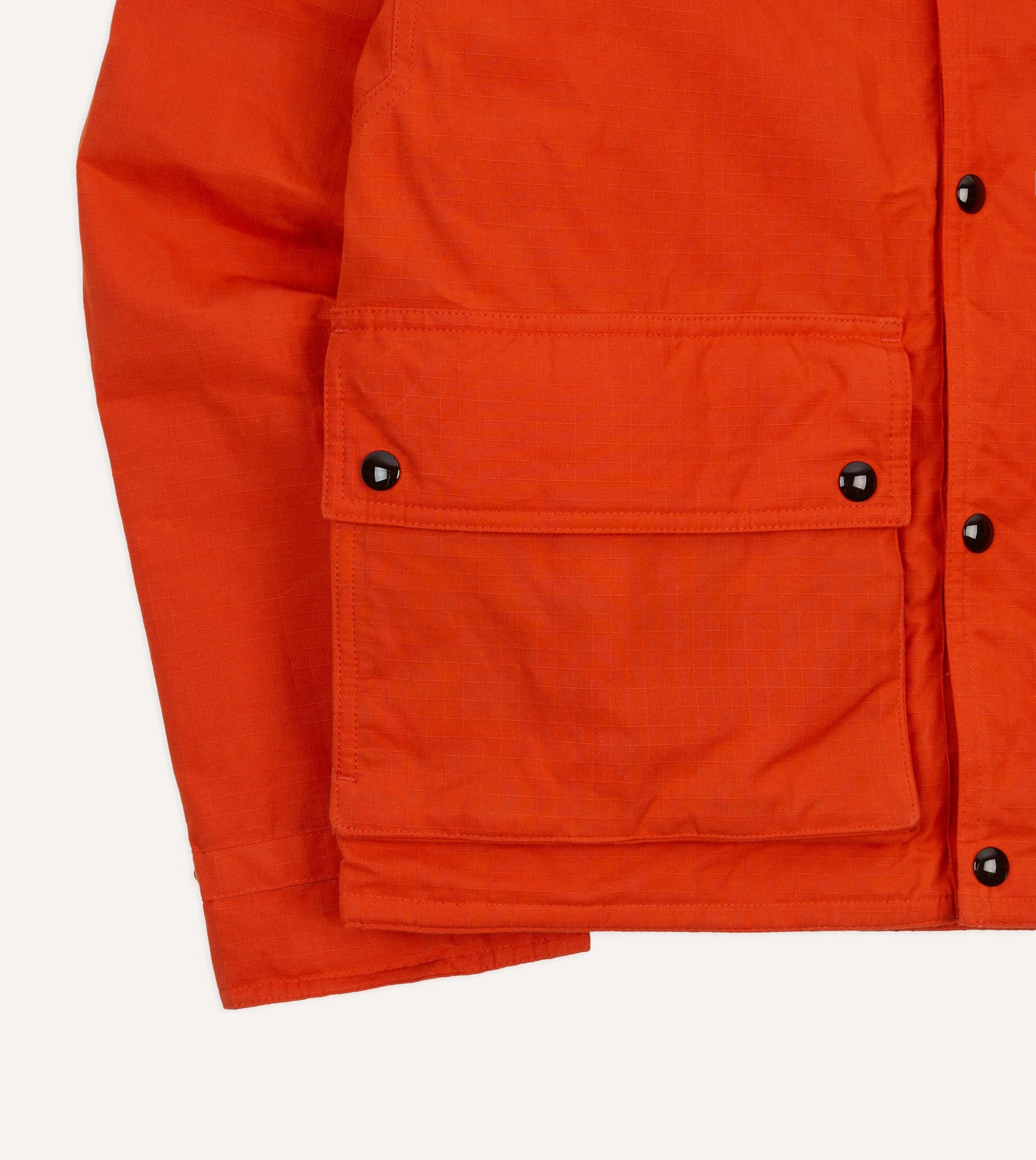Orange Waxed Cotton Wader Jacket