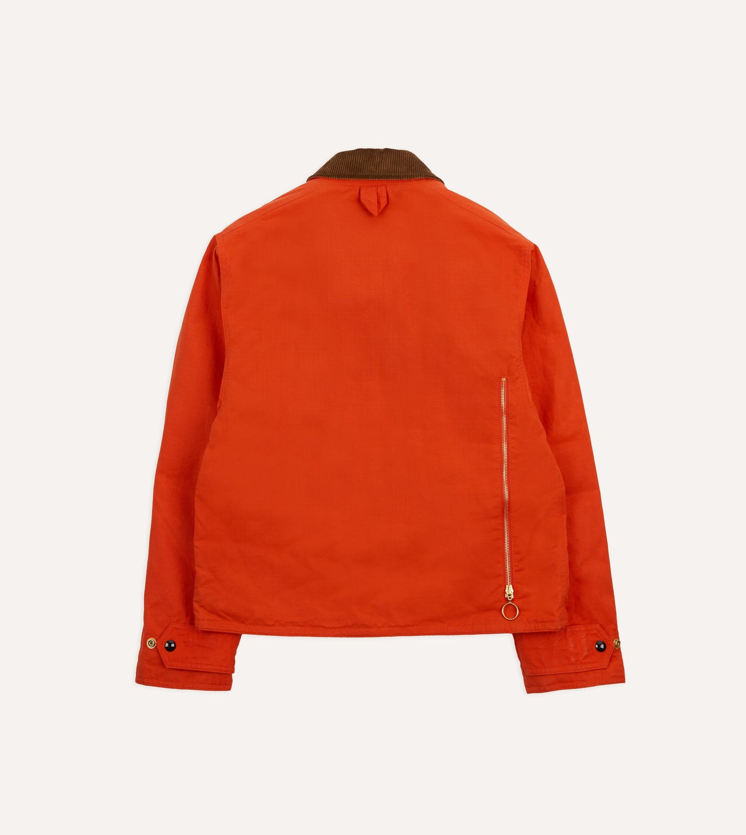 Orange Waxed Cotton Wader Jacket