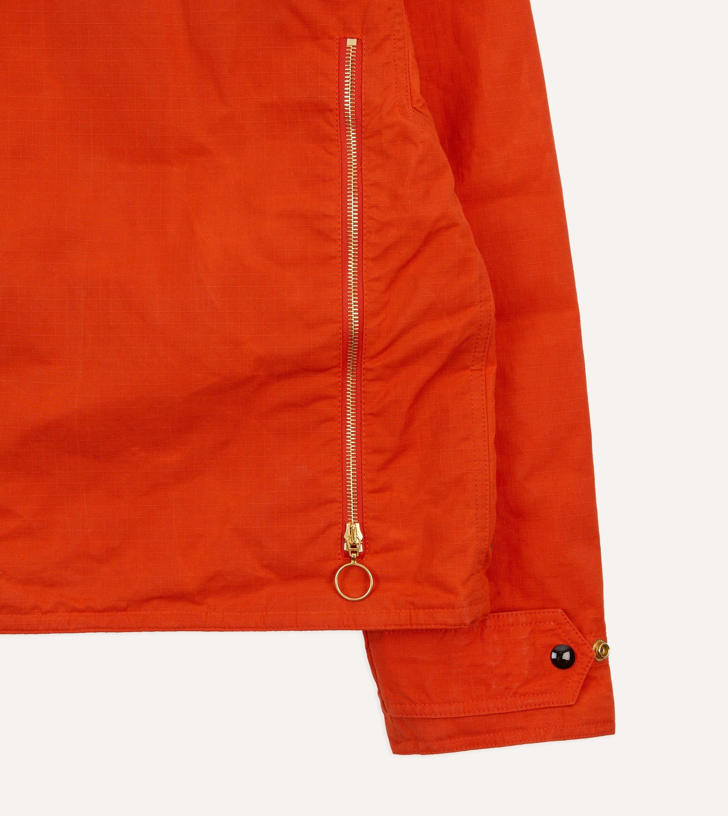 Orange Waxed Cotton Wader Jacket