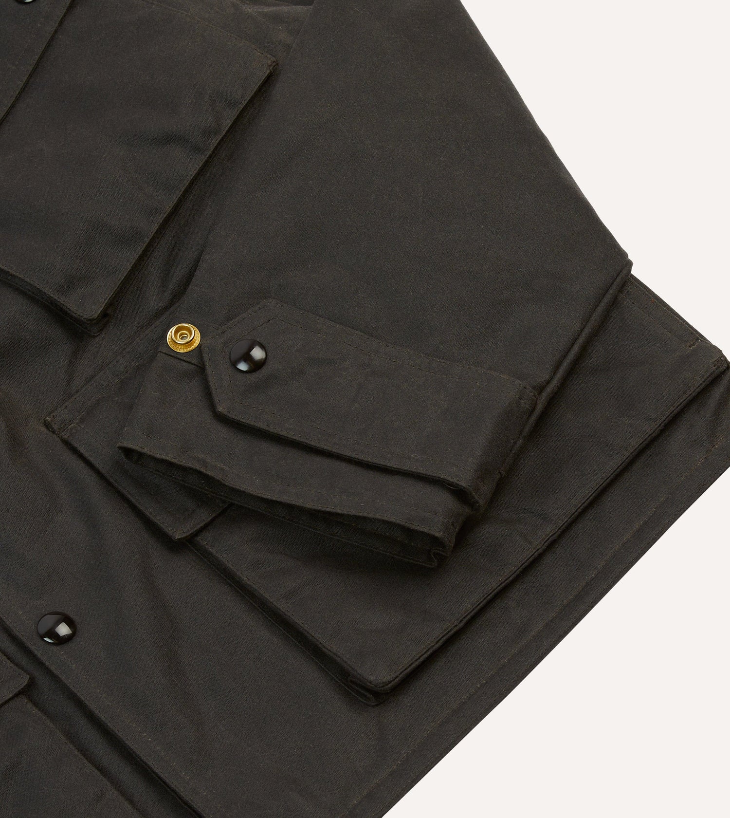 Brown Waxed Cotton Wader Jacket