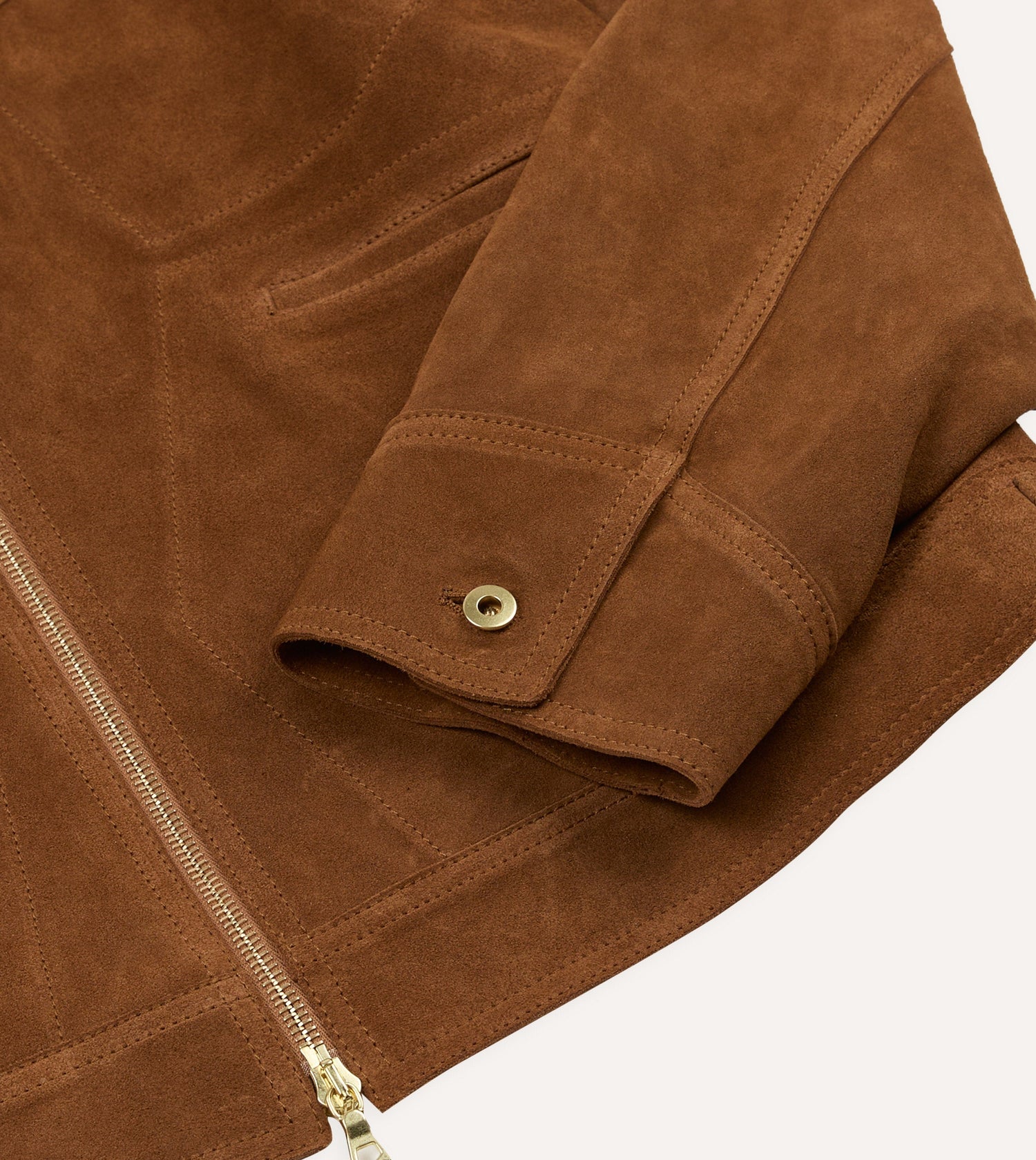 Snuff Raw Suede Blouson Jacket