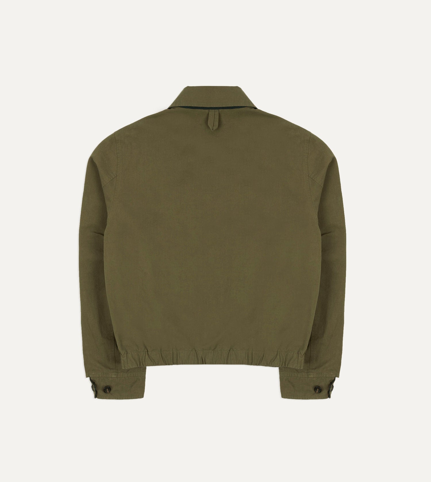 Olive and Navy Reversible Cotton Blouson Jacket