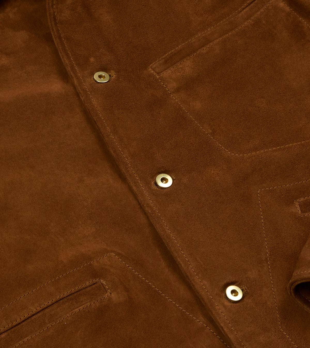 Brown Suede Blouson Jacket