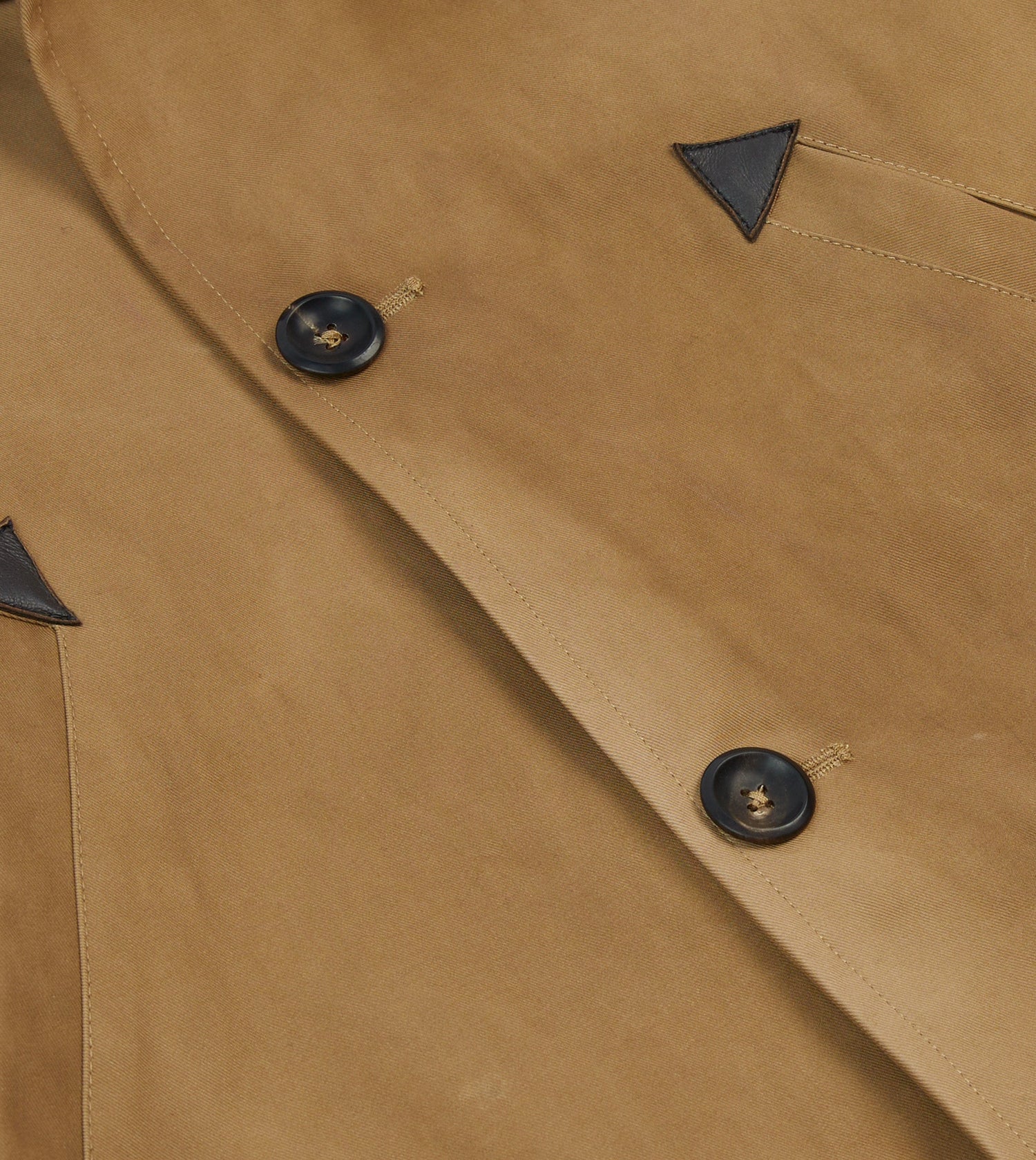 Light Brown Cotton Gabardine Barn Jacket