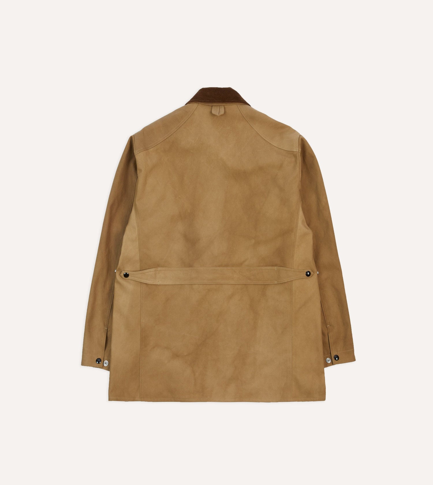 Light Brown Cotton Gabardine Barn Jacket