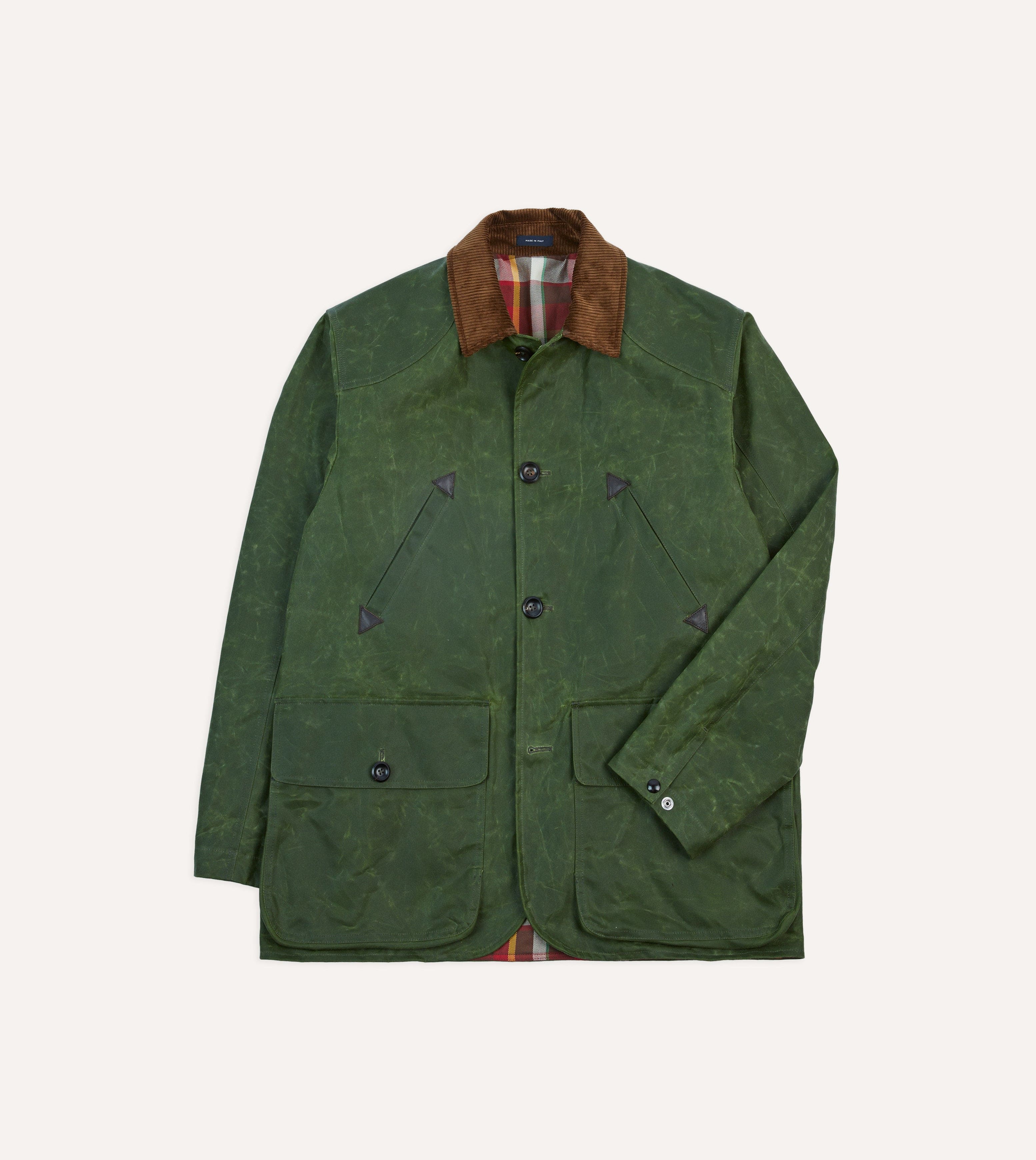 Green Waxed Cotton Barn Jacket