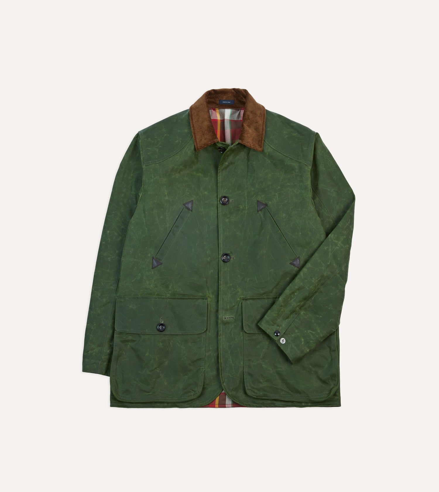 Green Waxed Cotton Barn Jacket