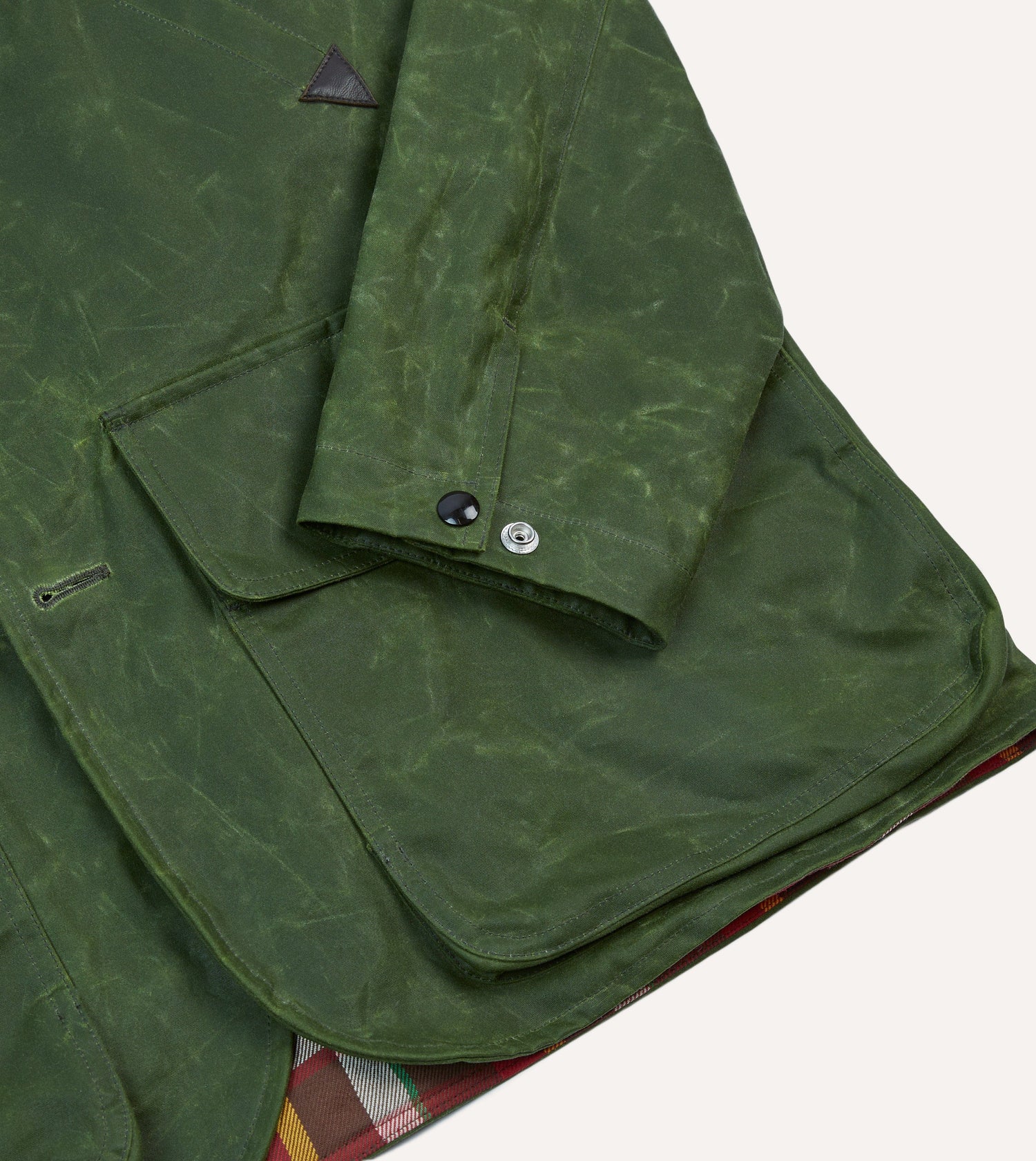 Green Waxed Cotton Barn Jacket