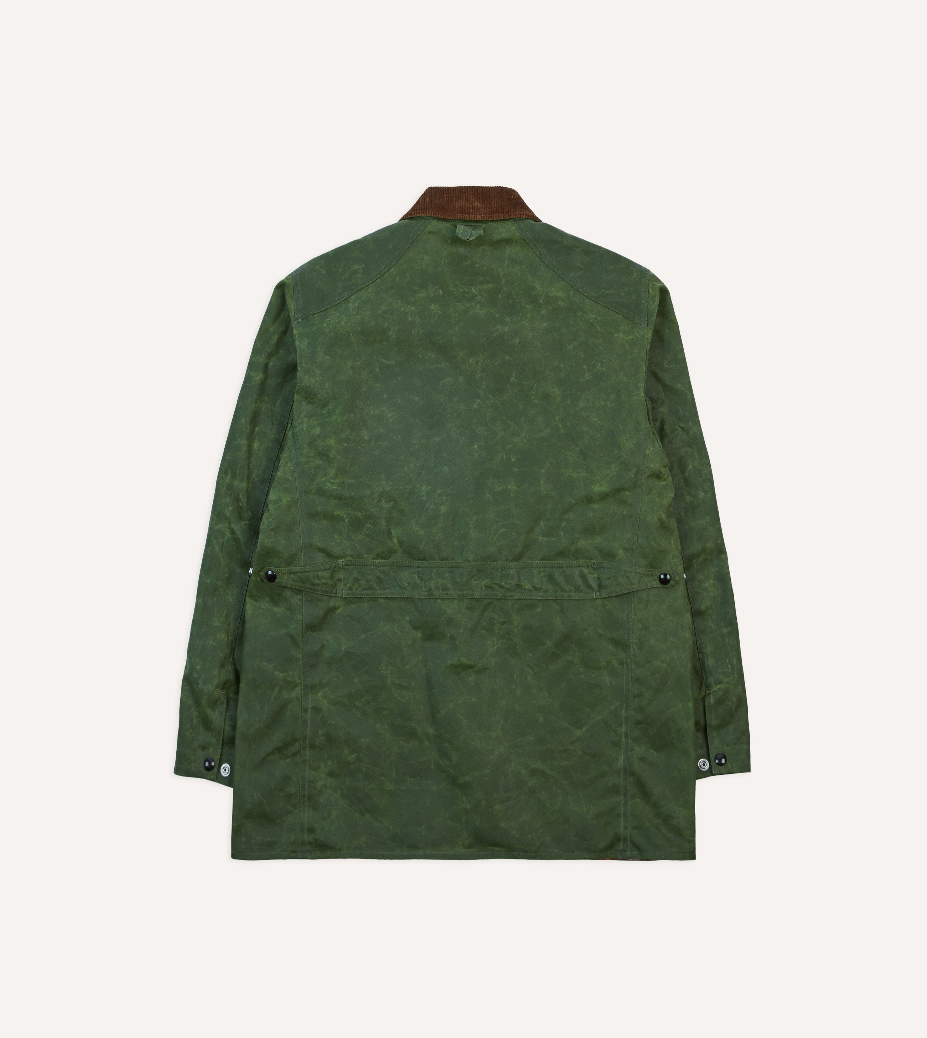Green Waxed Cotton Barn Jacket