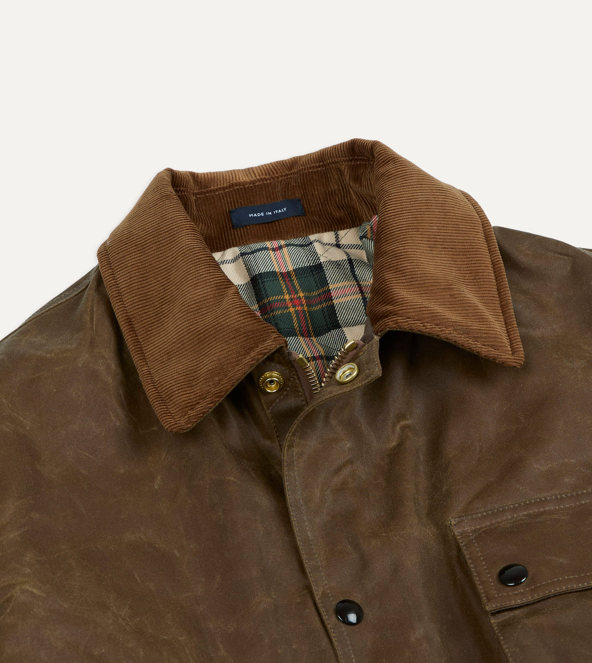 Brown Waxed Cotton Stable Jacket