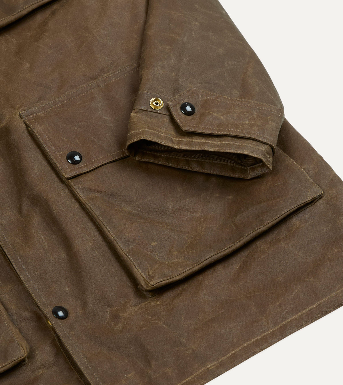 Brown Waxed Cotton Stable Jacket
