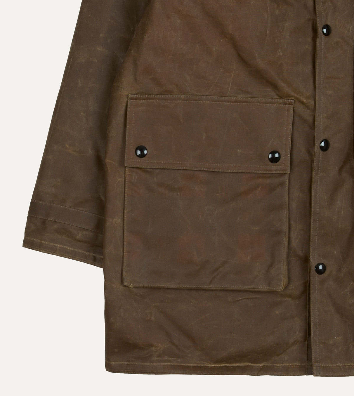 Brown Waxed Cotton Stable Jacket