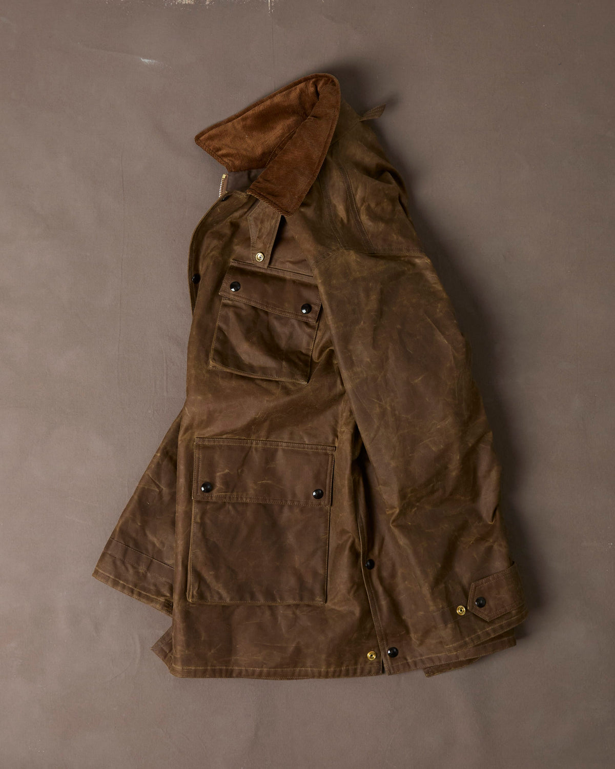 Brown Waxed Cotton Stable Jacket