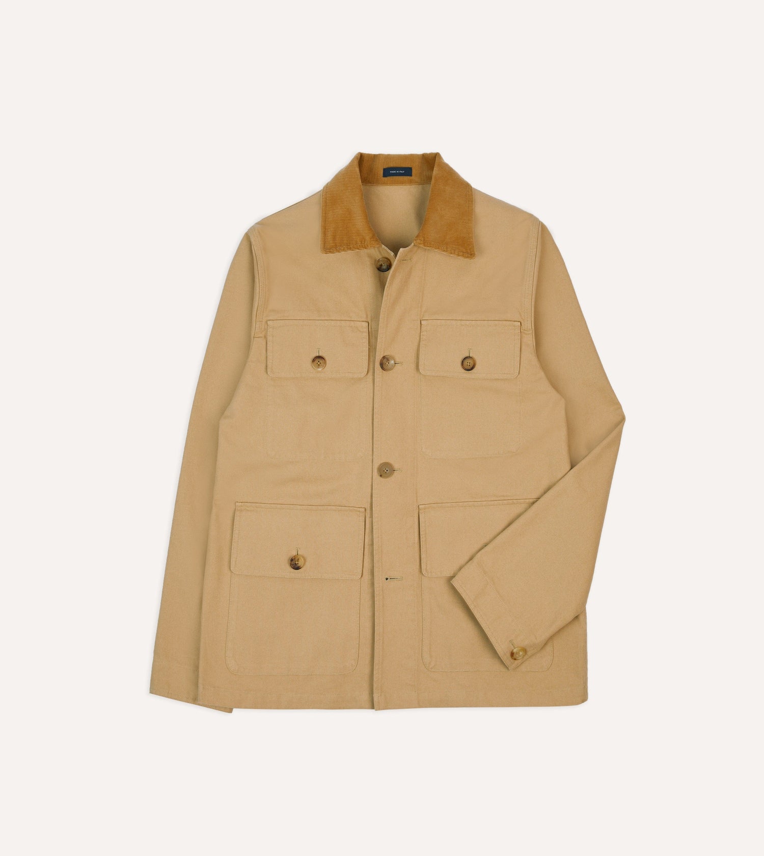 Tan Cotton Safari Jacket