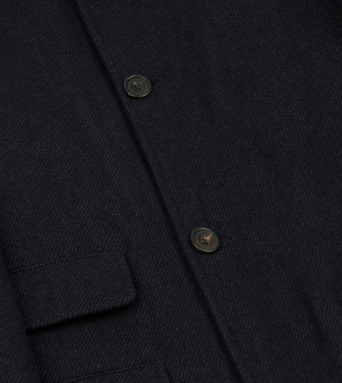 Navy Wool Car Coat