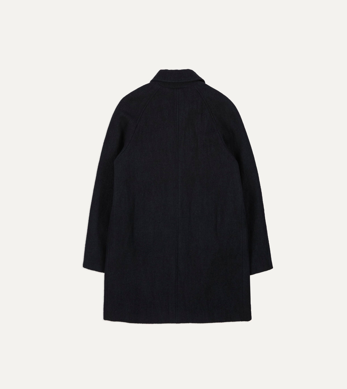 Navy Wool Car Coat