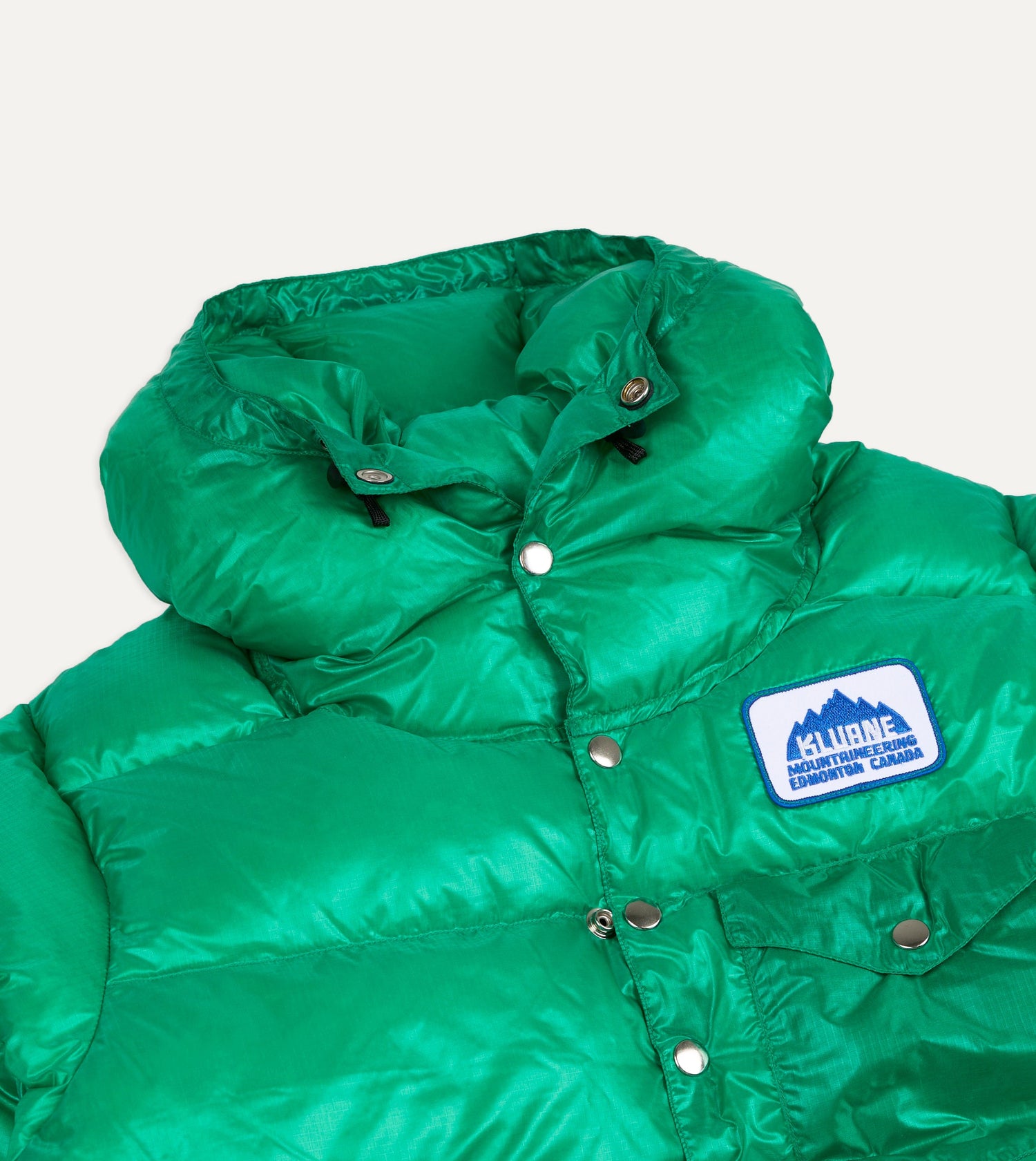 Kluane Mountaineering Green Nylon Snap Parka