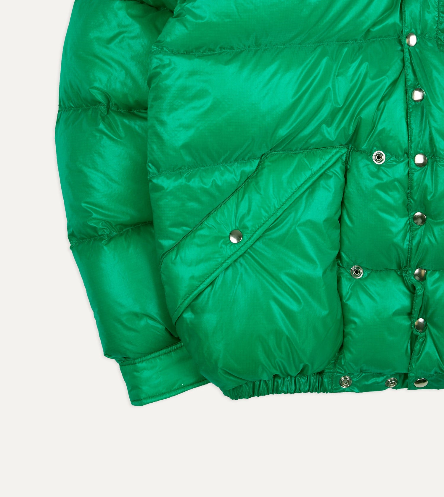 Kluane Mountaineering Green Nylon Snap Parka