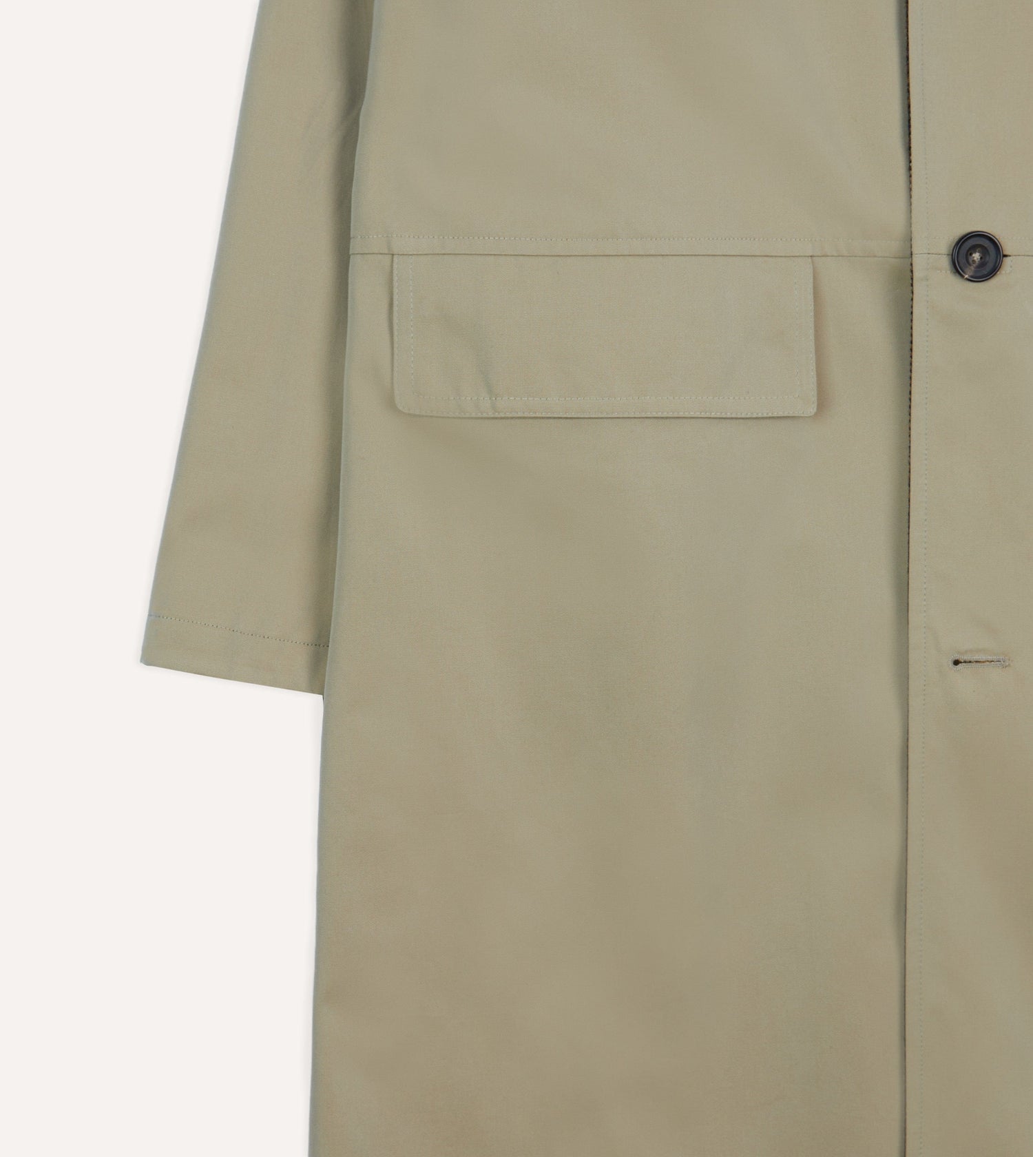 Reversible Cotton–Tweed Raglan Mac