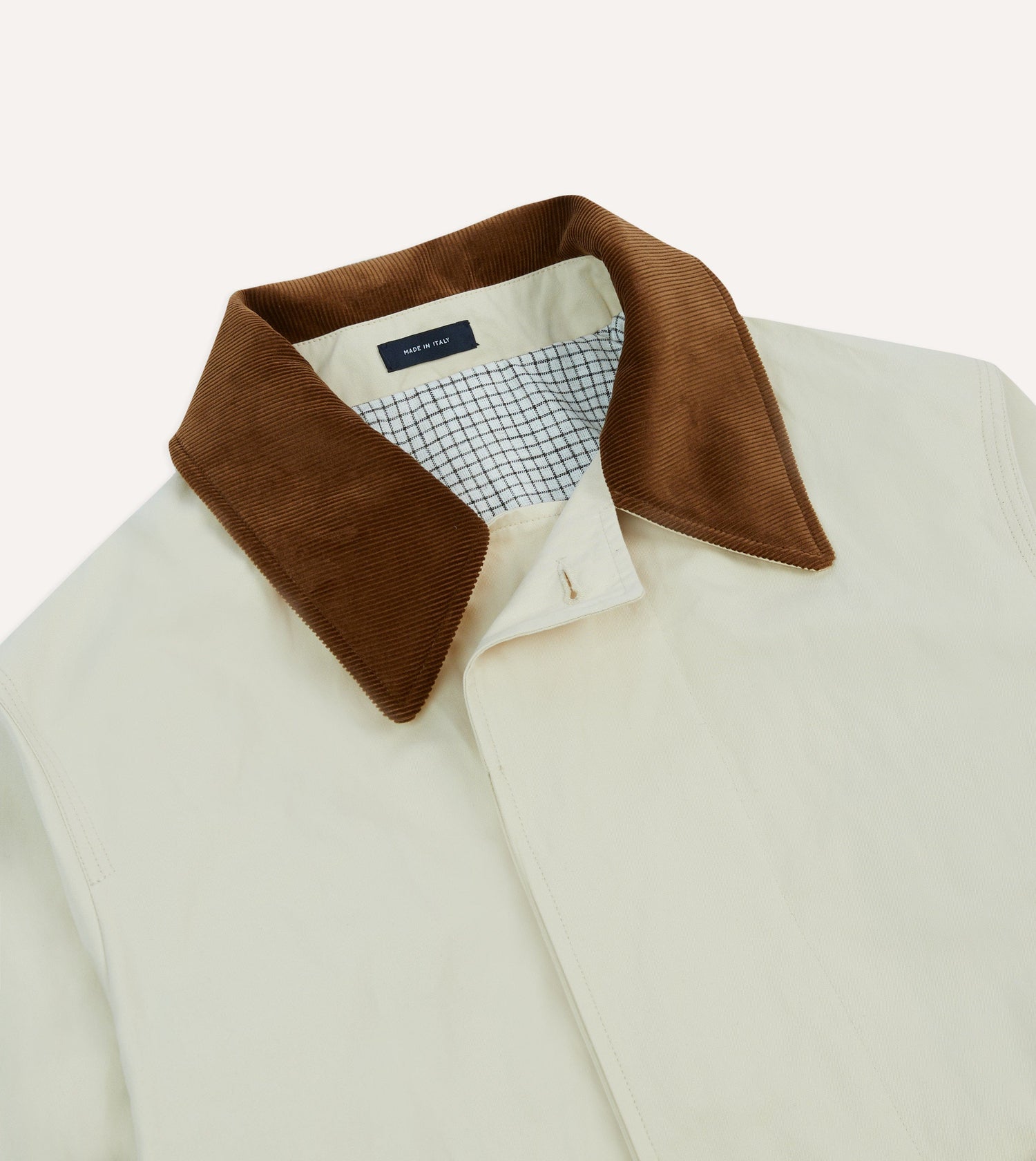 Ecru Cotton Dispatch Raincoat