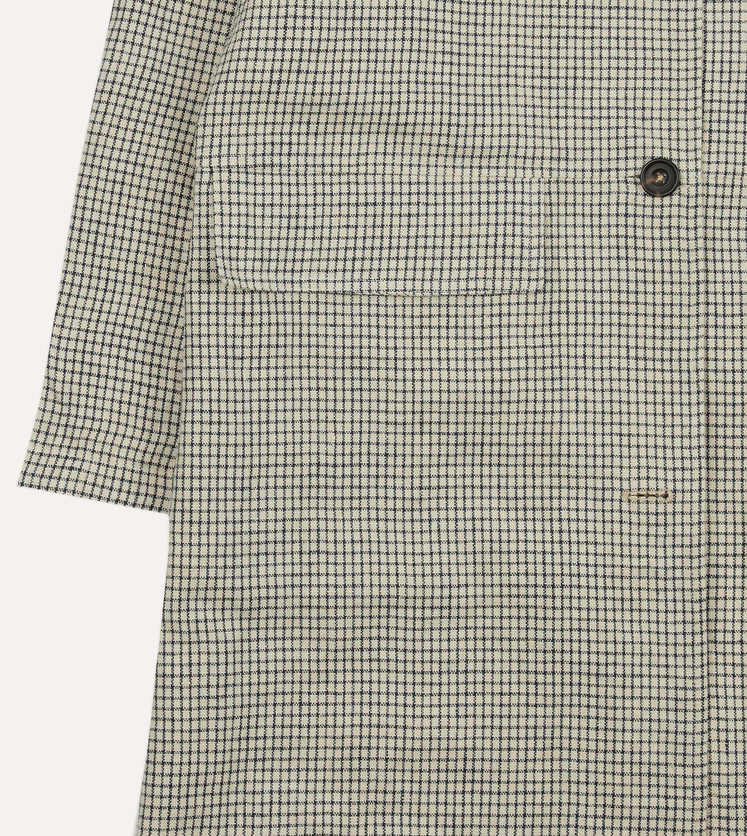 Reversible Linen–Cotton Raglan Mac