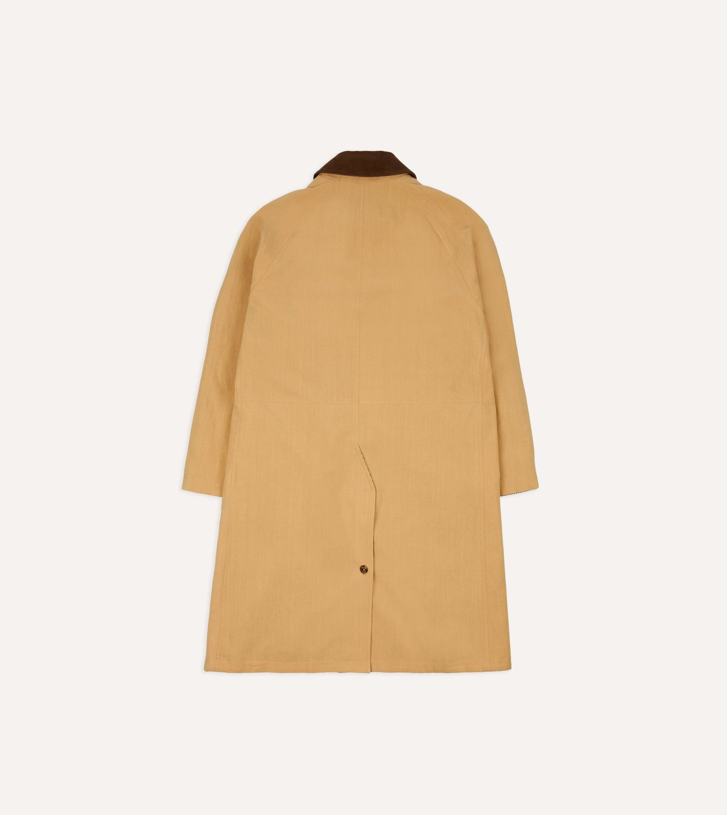 Reversible Linen–Cotton Raglan Mac