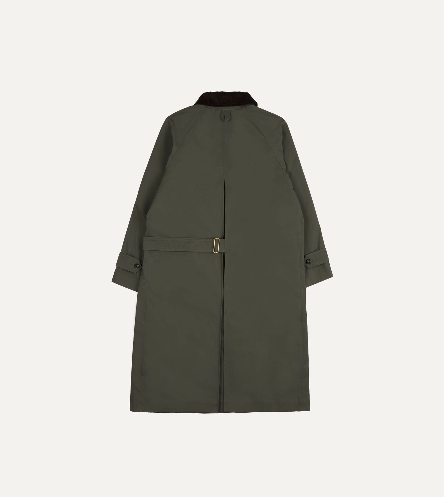 Olive Cotton Raglan Mac