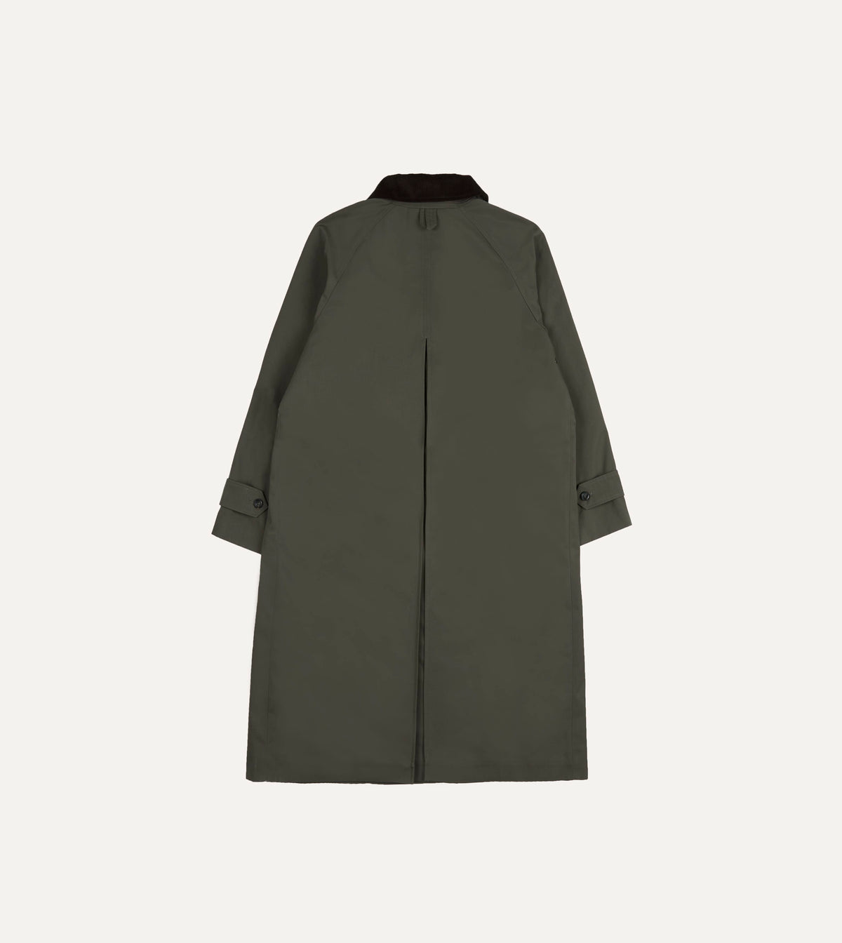 Olive Cotton Raglan Mac