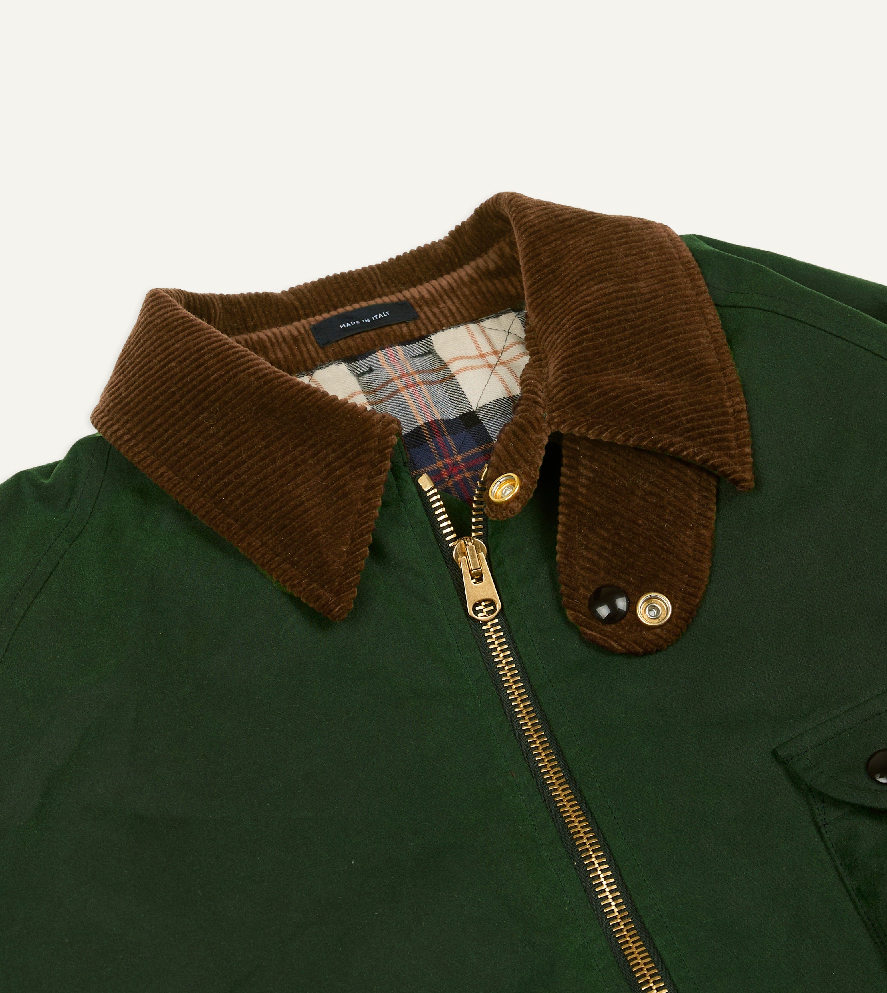 Green Waxed Coverall Jacket – Drakes