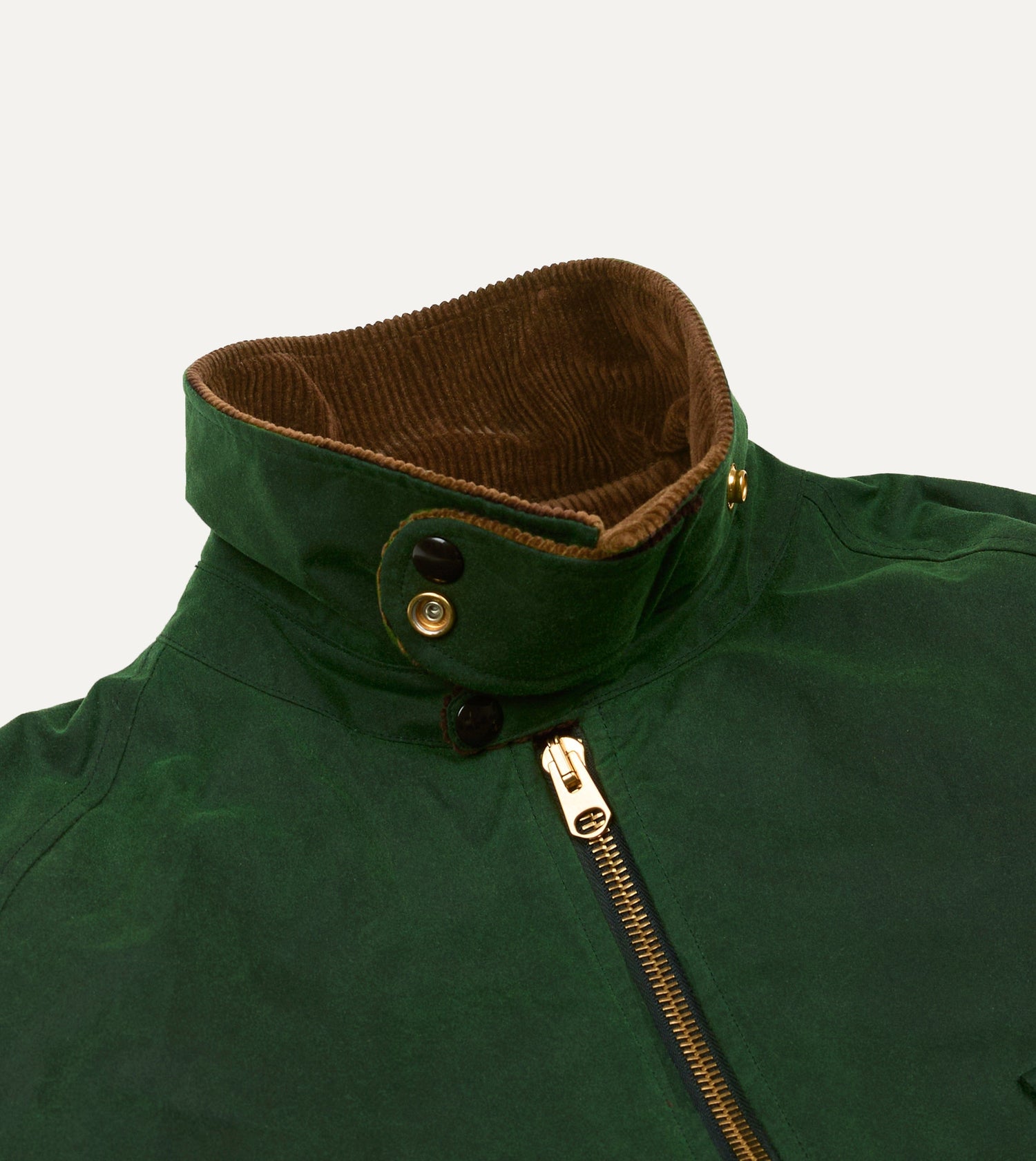 Green Waxed Coverall Jacket