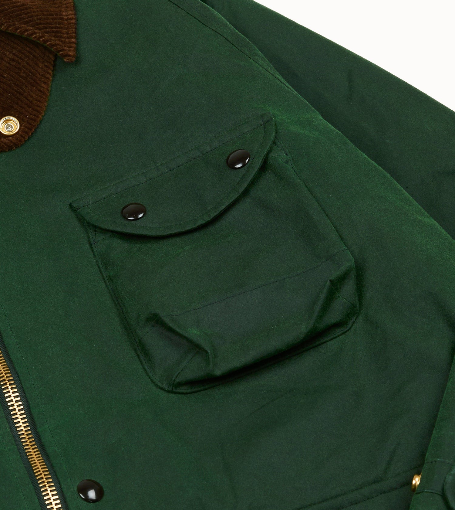 Green Waxed Coverall Jacket