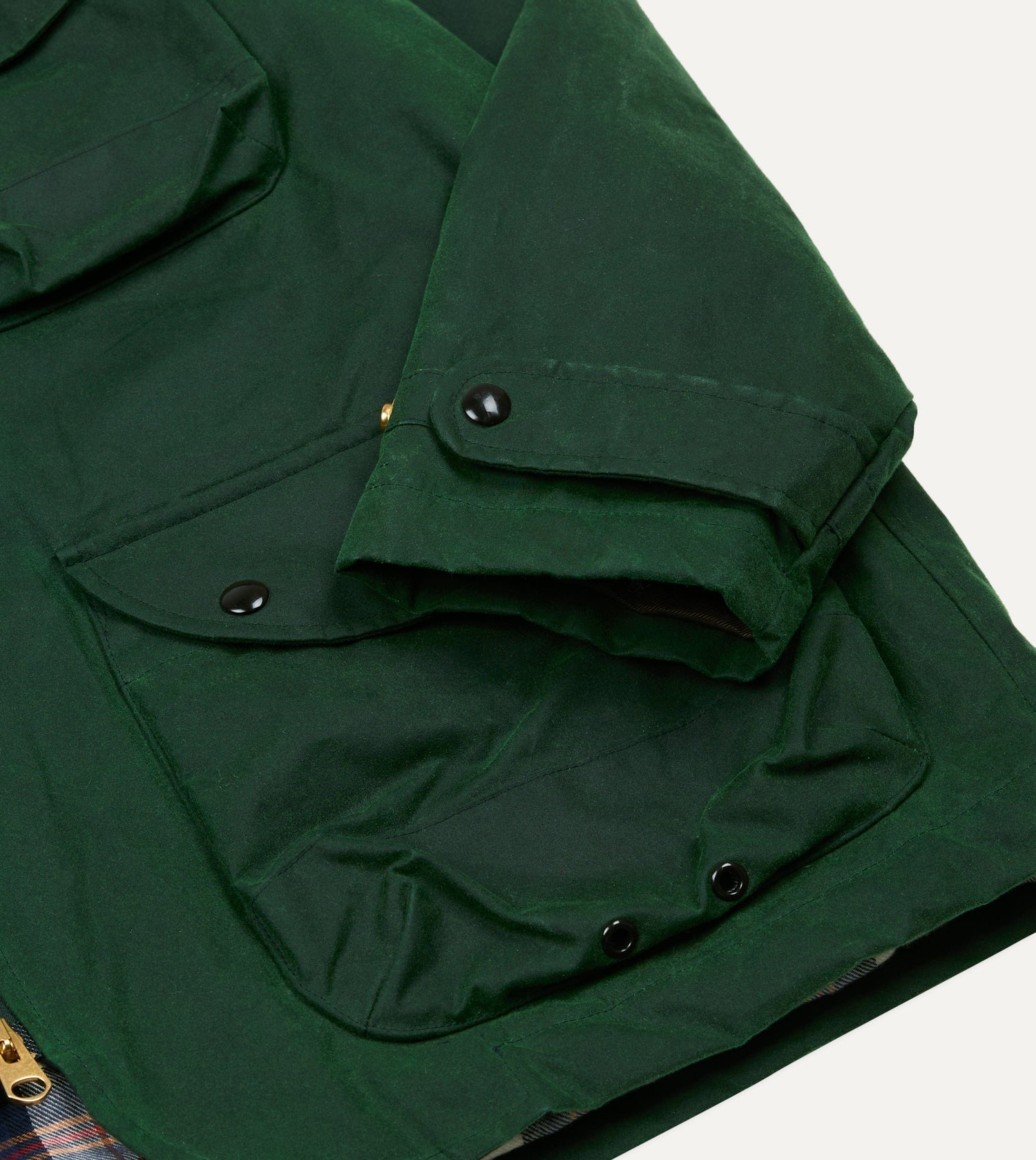 Green Waxed Coverall Jacket