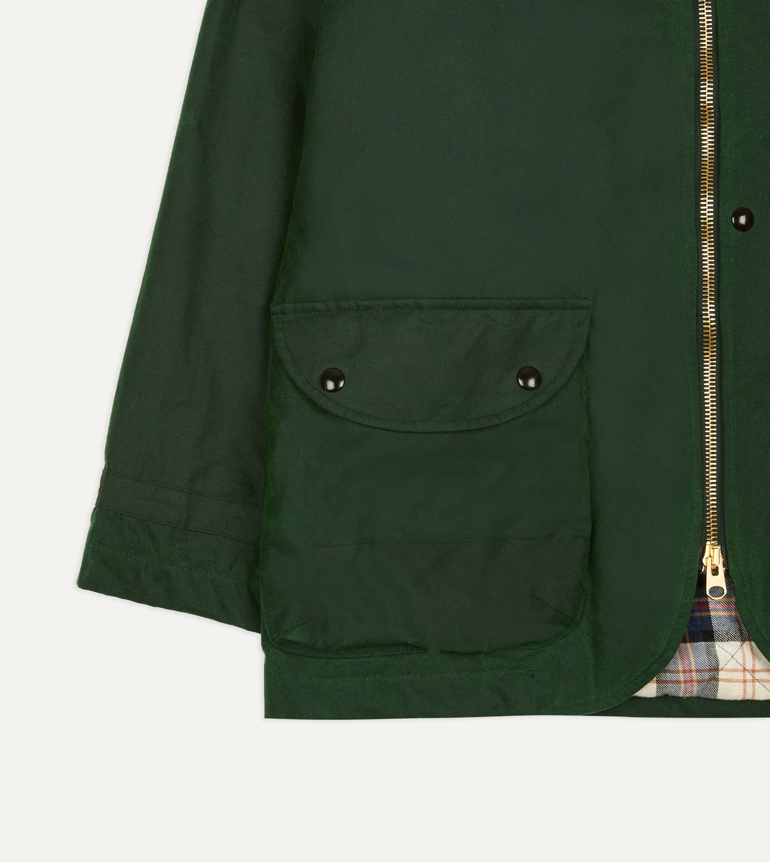 Green Waxed Coverall Jacket