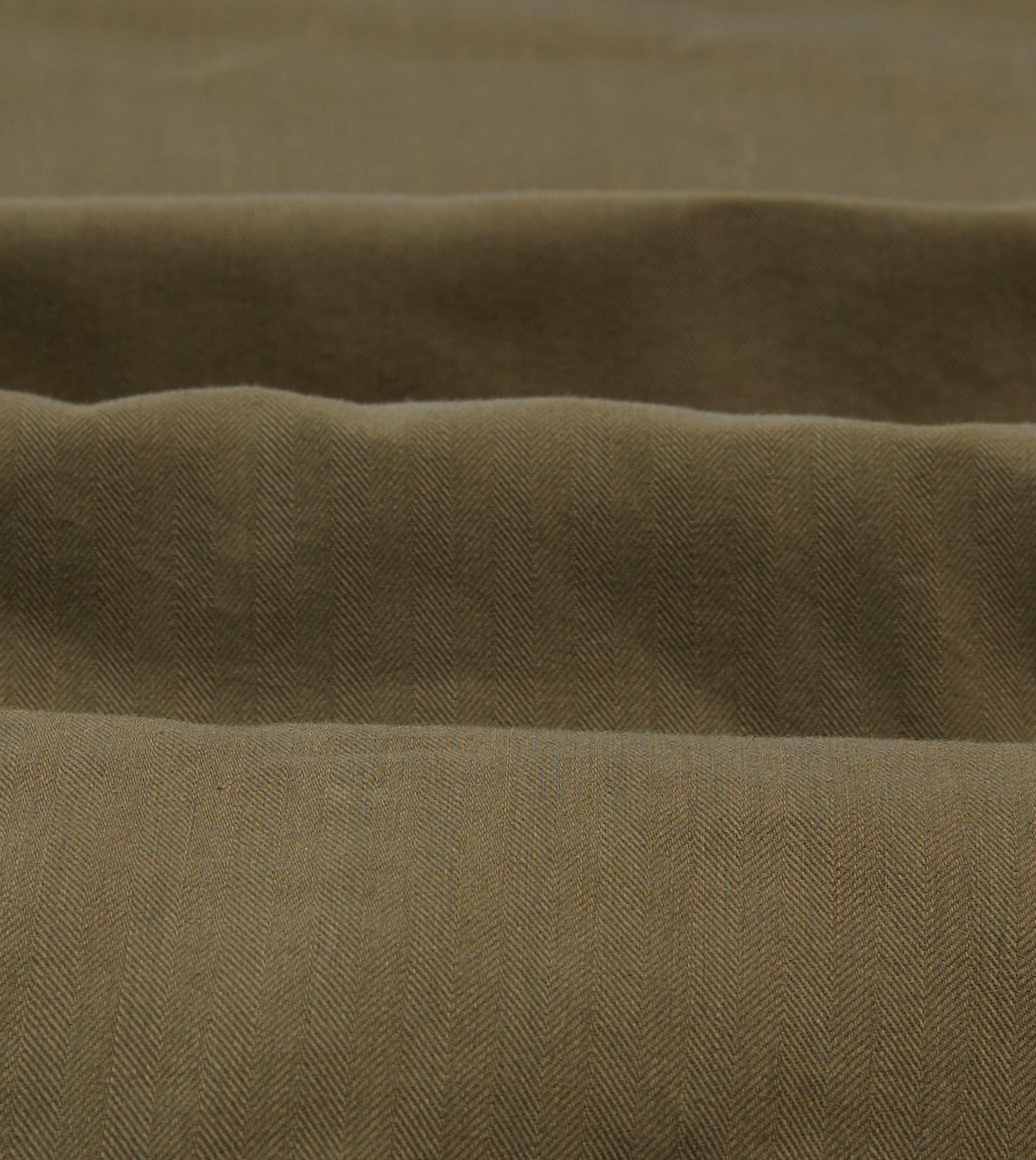 Olive Green Waxed Cotton Canvas Chasseur Jacket