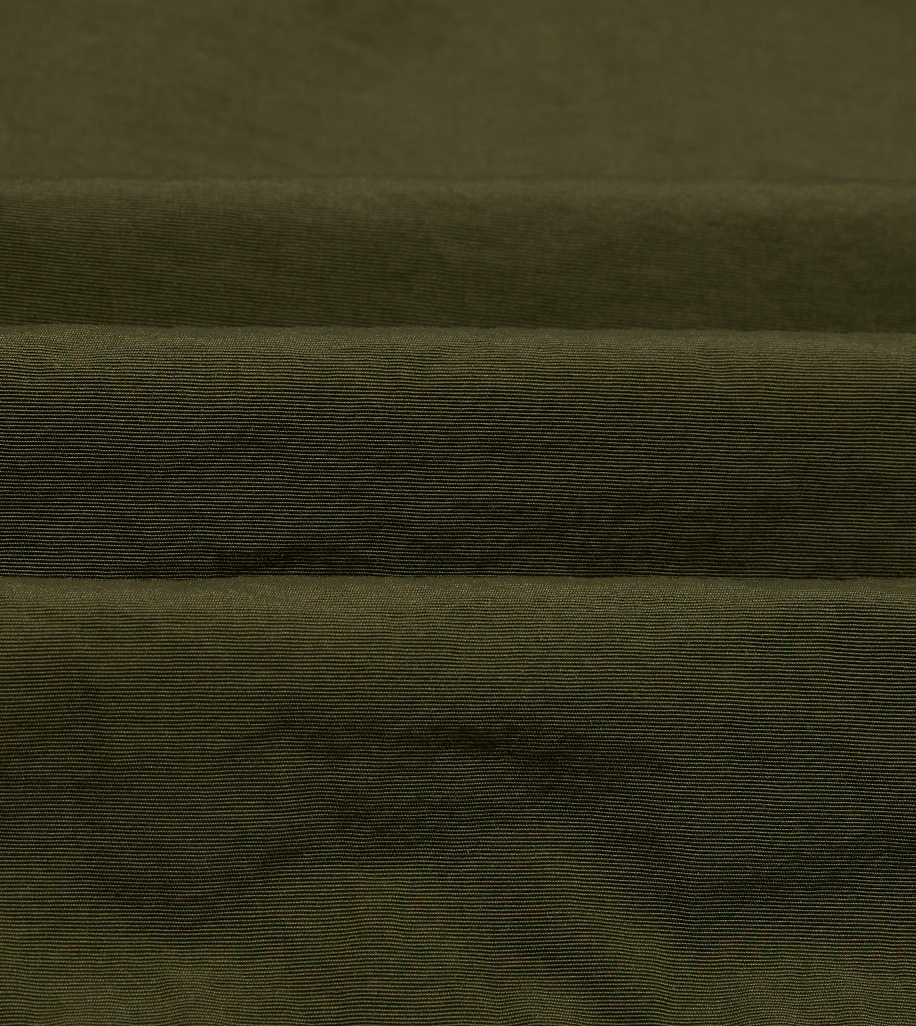 Olive and Ecru Nylon Windbreaker